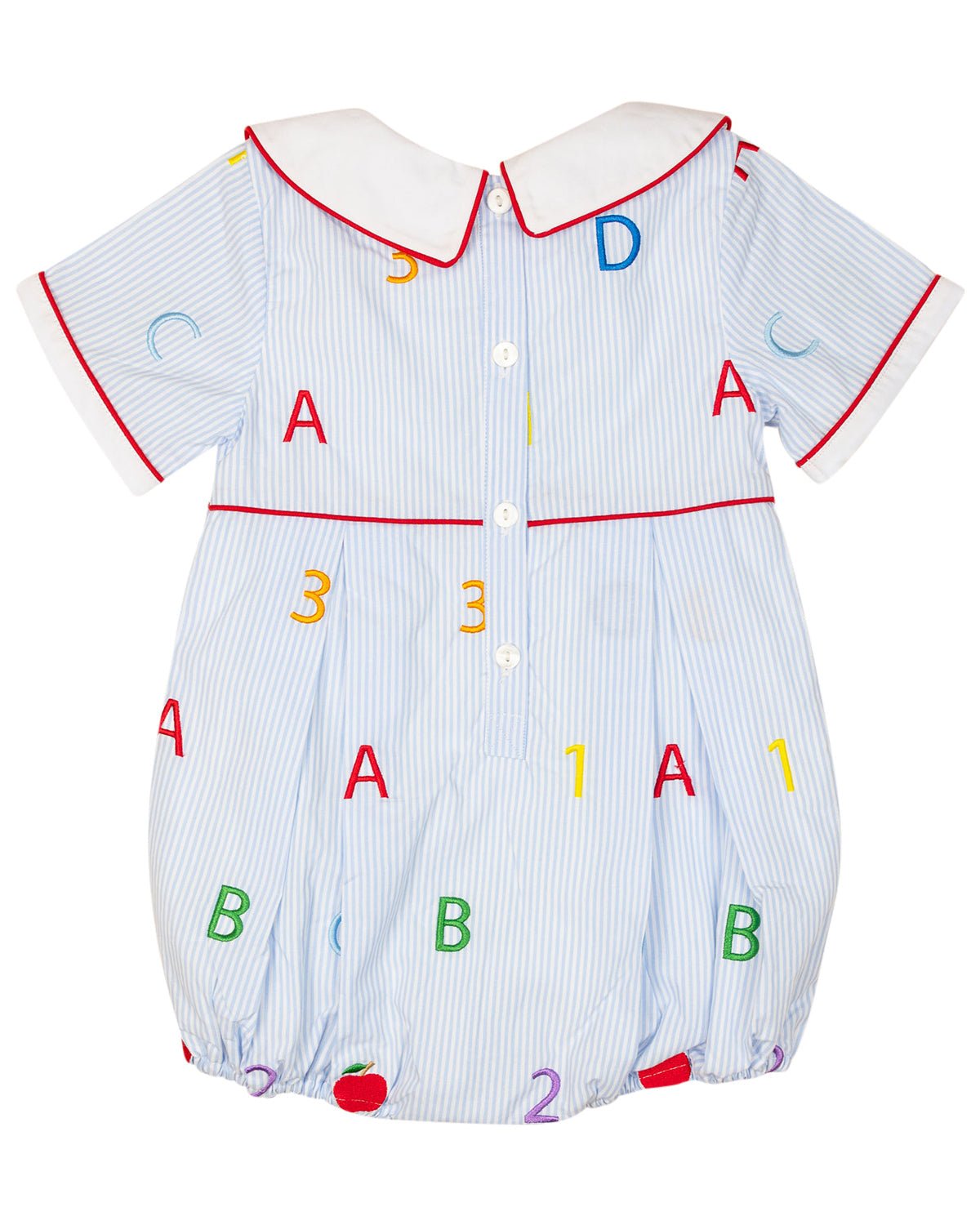 ABC 123 Embroidered Bubble- FINAL SALE - Abbies Place