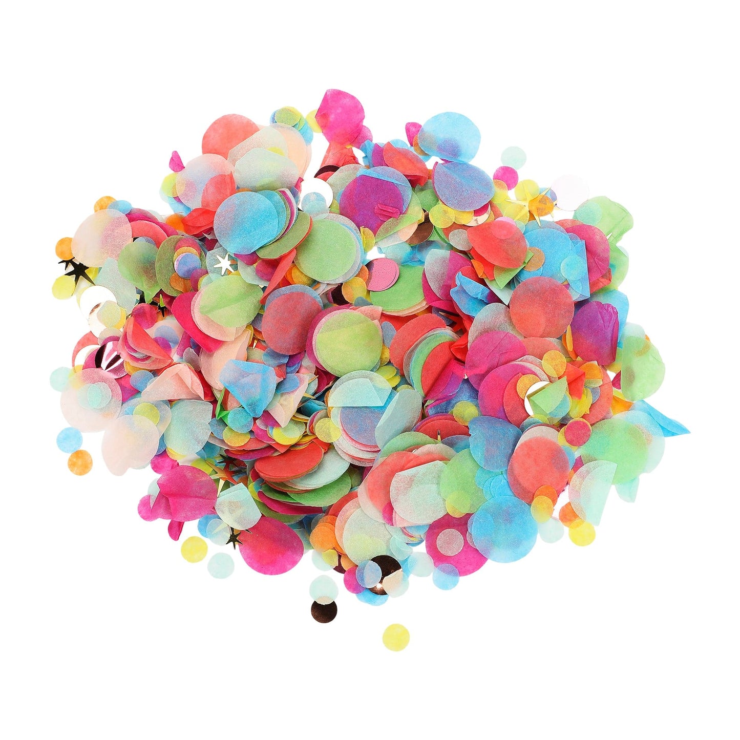 Clear Multicolor Confetti Pouch - Abbies Place