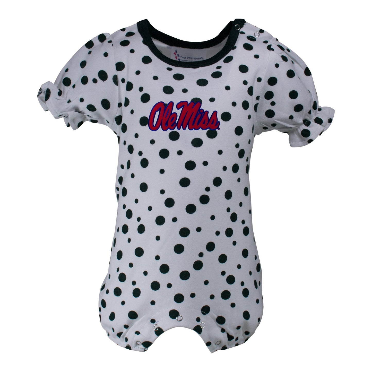 Ole Miss Polka Dot Girl's Romper - Abbies Place