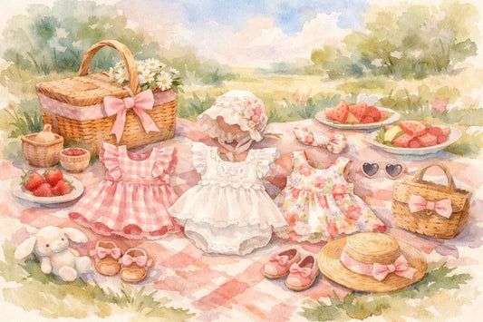 12 Baby Girl Picnic Outfit Ideas - Abbies Place