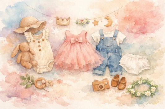 A Guide to Baby Milestone Photo Outfits - Abbies Place