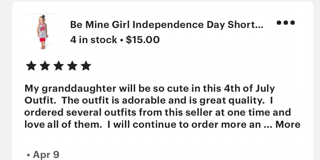 Review by past Etsy customer - Abbies Place