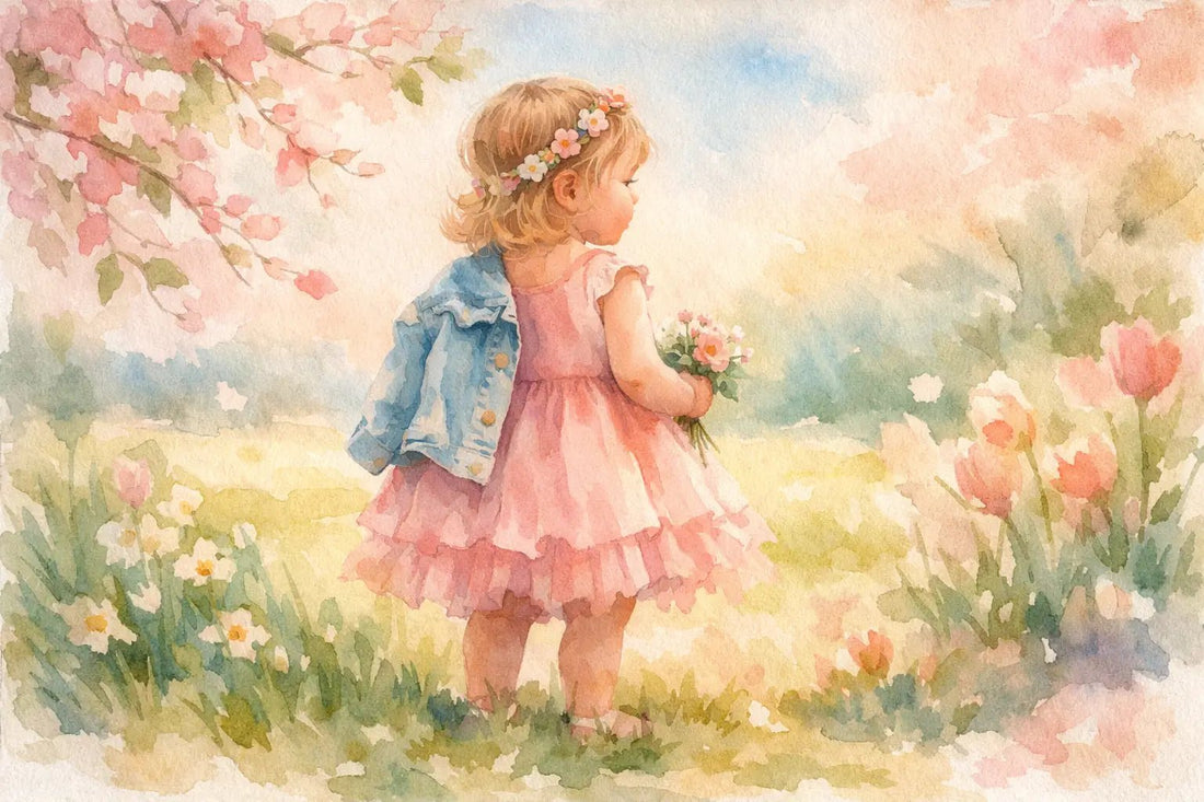 Toddler Girl Spring Picture Outfit Ideas - Abbies Place