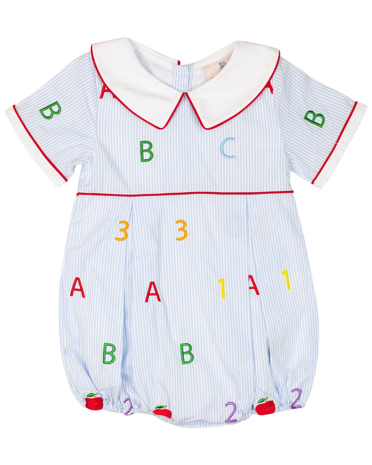 ABC 123 Embroidered Bubble- FINAL SALE - Abbies Place