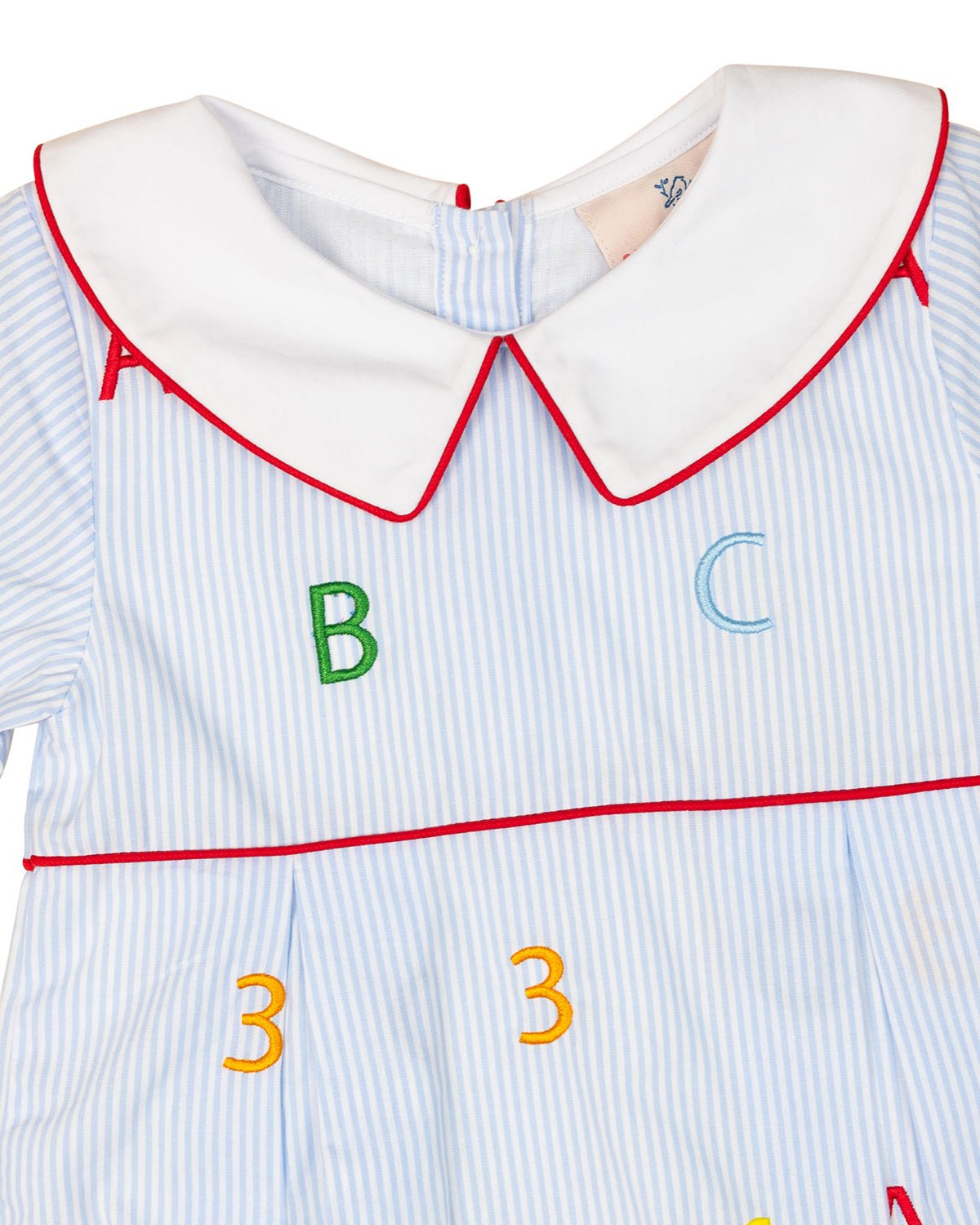 ABC 123 Embroidered Bubble- FINAL SALE - Abbies Place