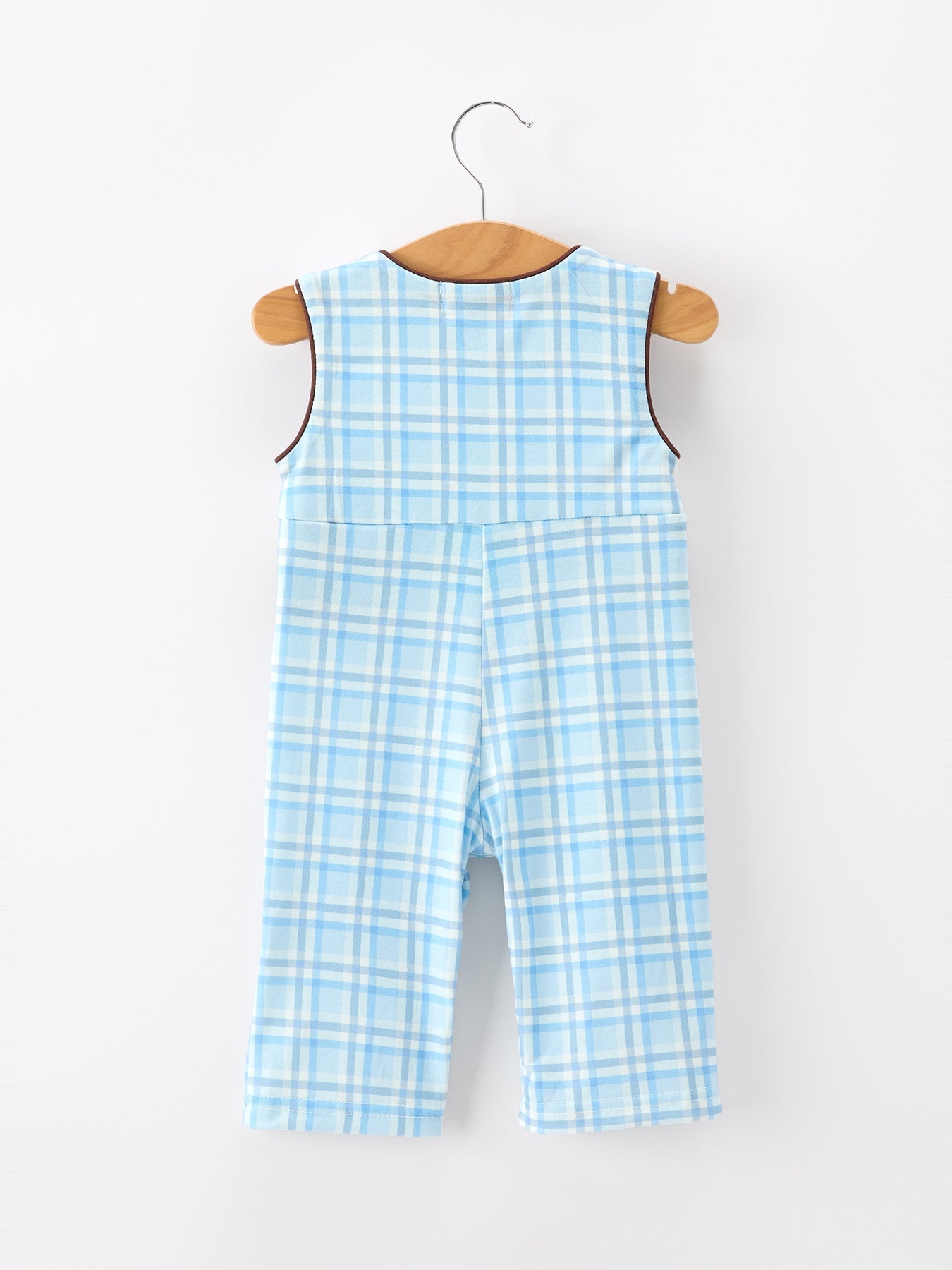 Bear Smocked Plaid Baby Jonjon - Abbies Place