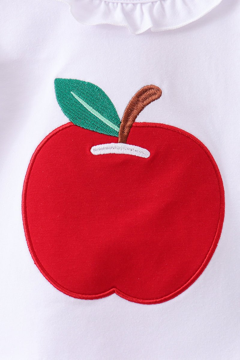Blue Apple Applique Skorts Set - Abbies Place