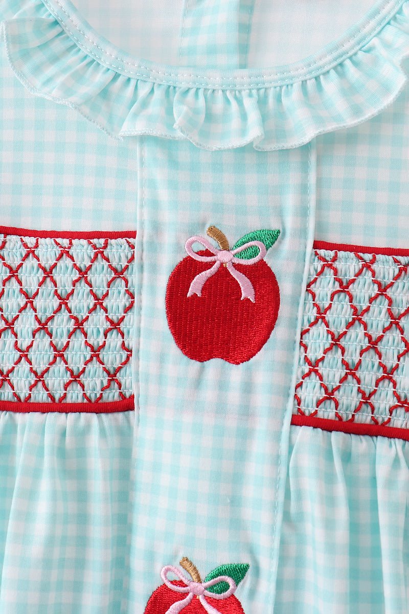 Blue Apple Smocked Ruffle Shorts Set - Abbies Place