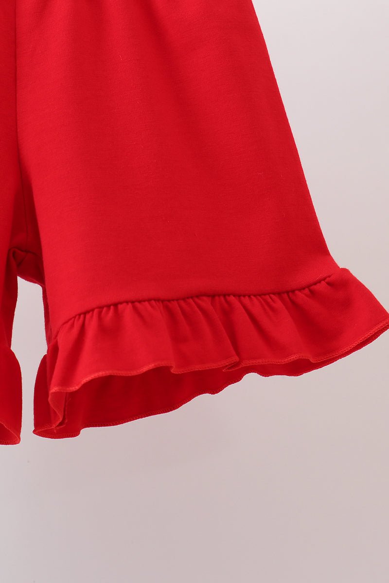 Blue Apple Smocked Ruffle Shorts Set - Abbies Place