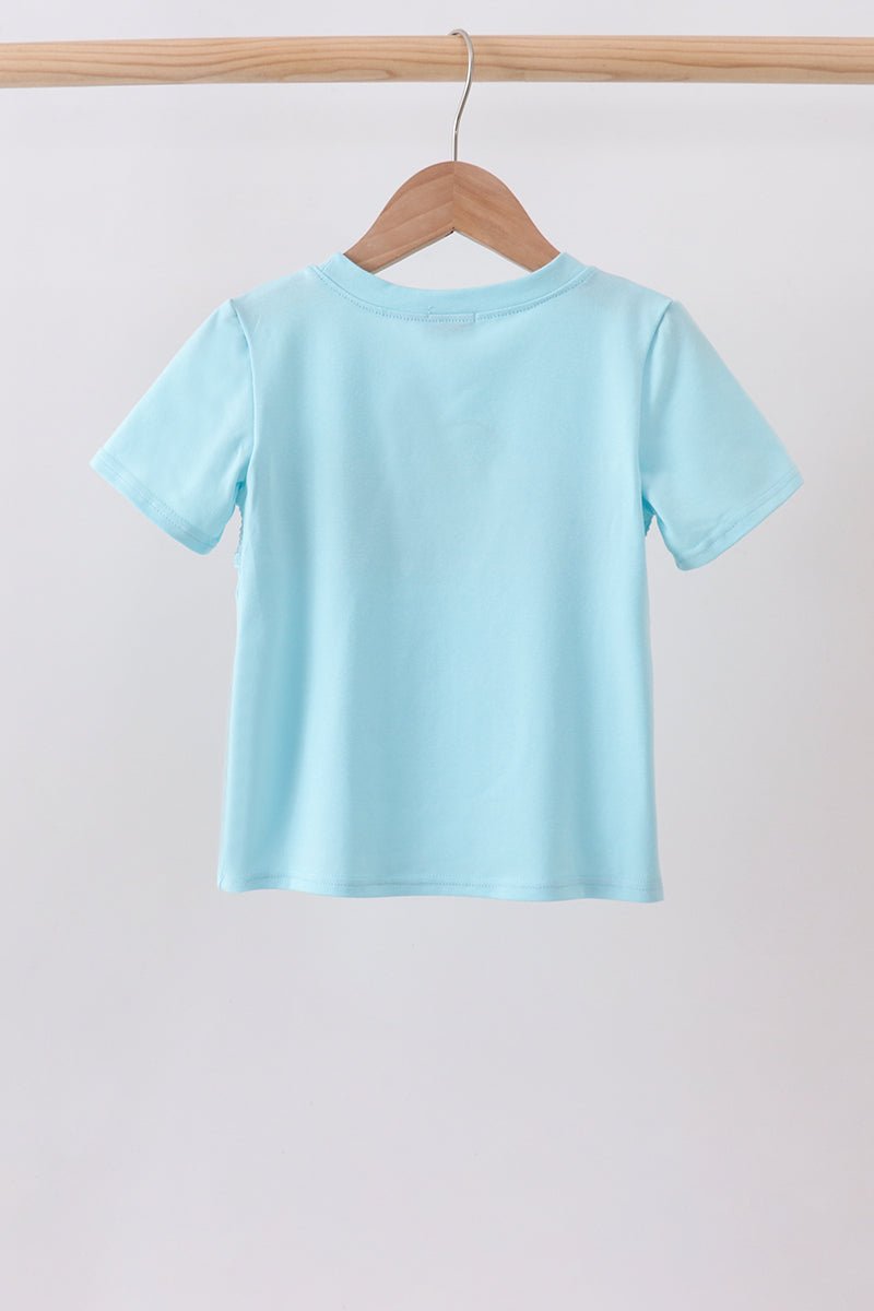 Blue Apple Smocked Top - Abbies Place