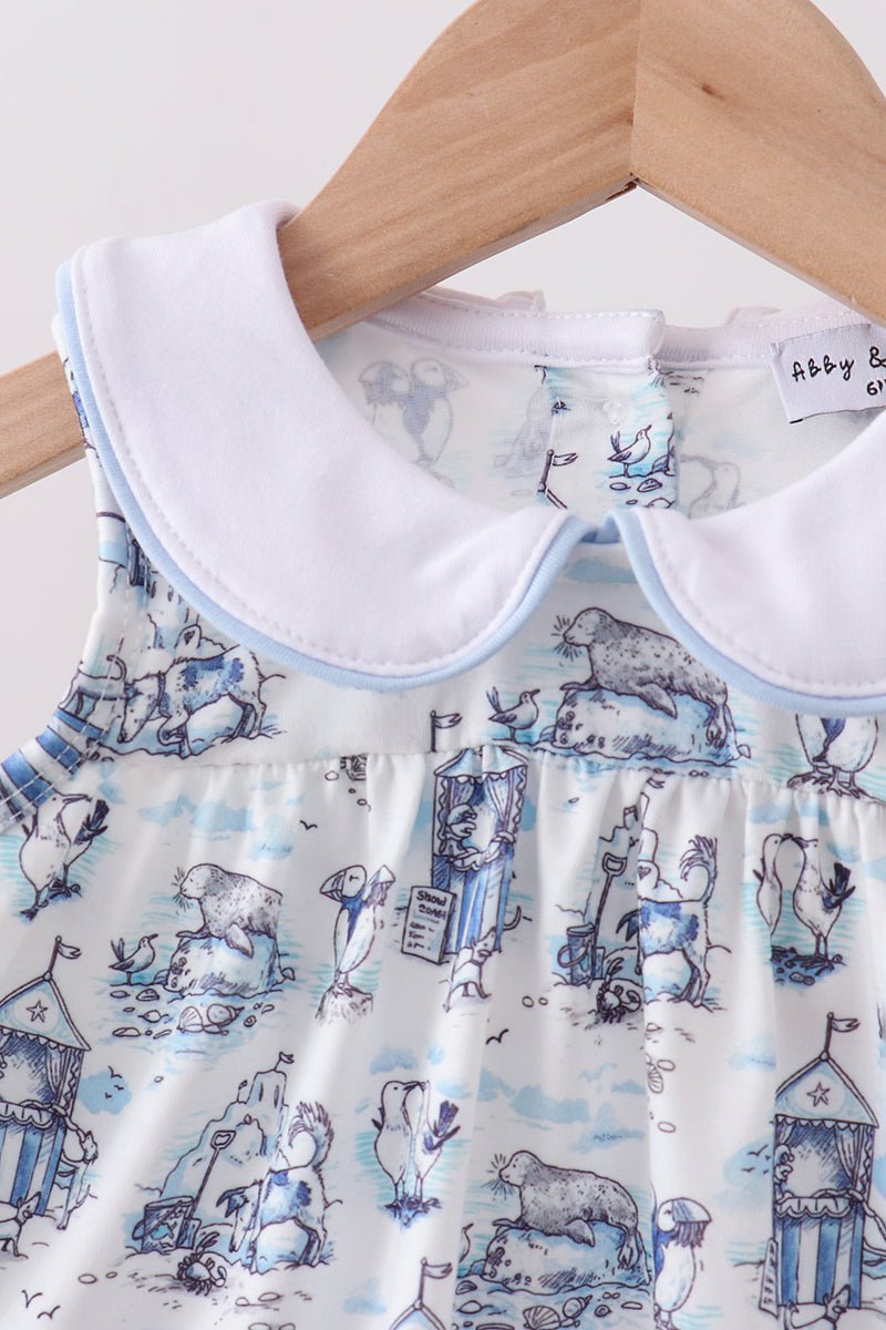 Blue Beach Bloomer Set - Abbies Place