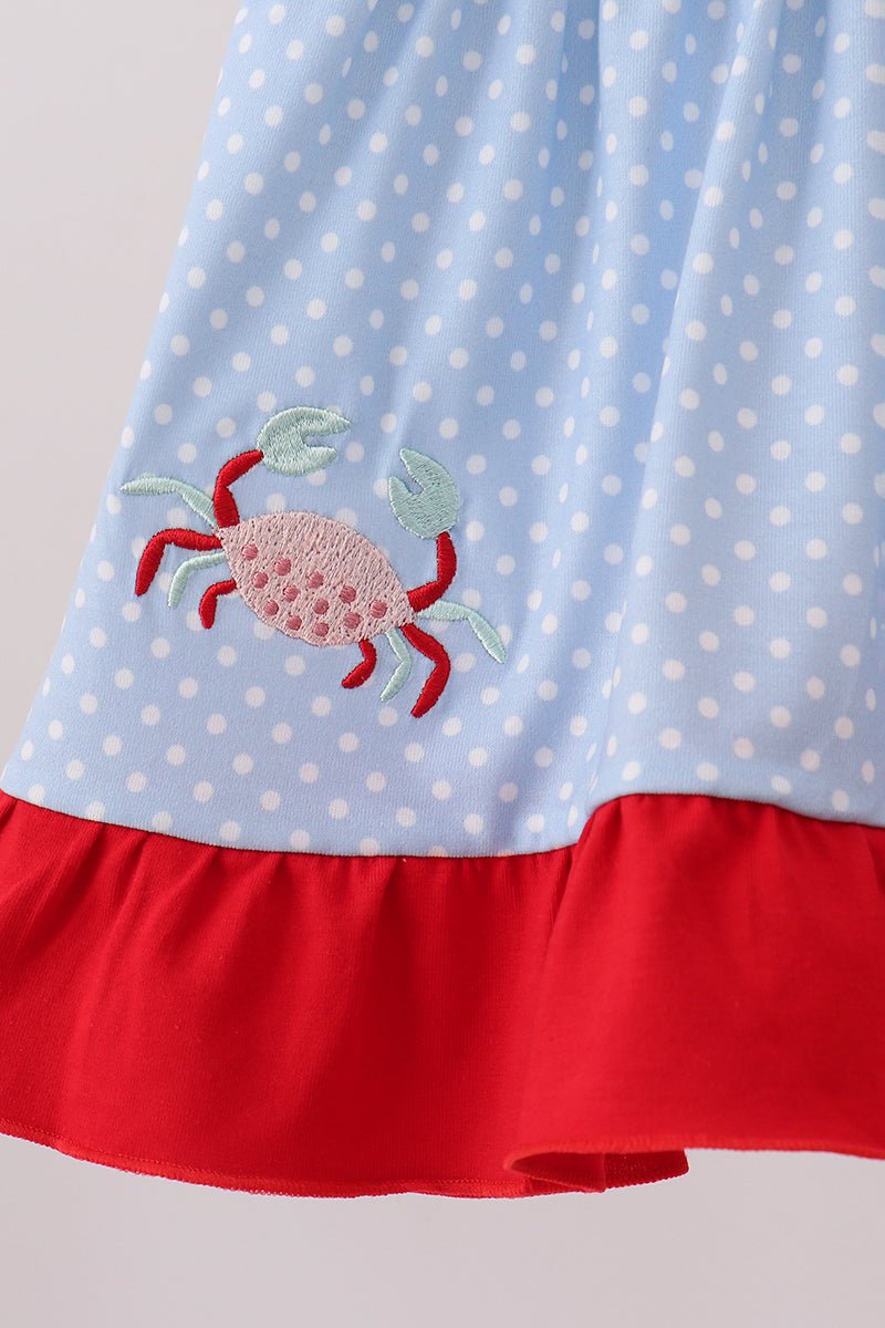 Blue Crab Applique Bloomer Set - Abbies Place