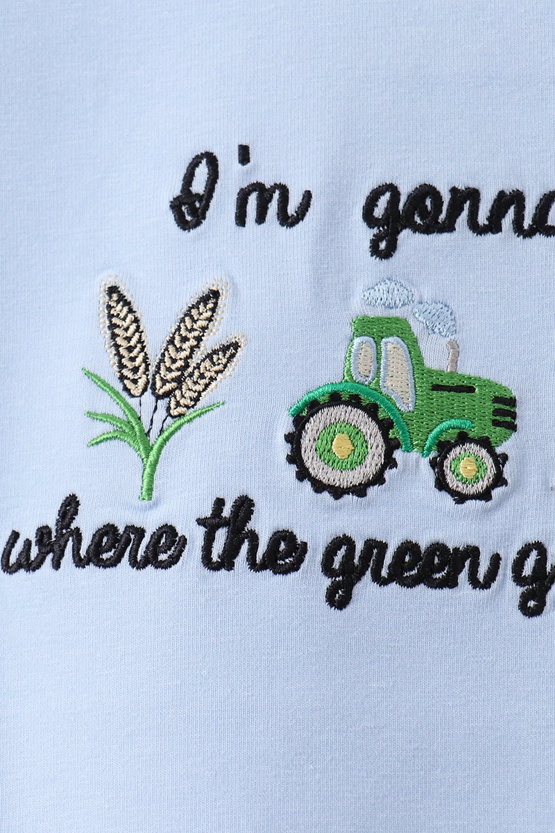 Blue Farm Embroidered Set - Abbies Place