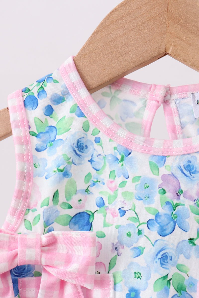 Blue Floral Bloomer Set - Abbies Place