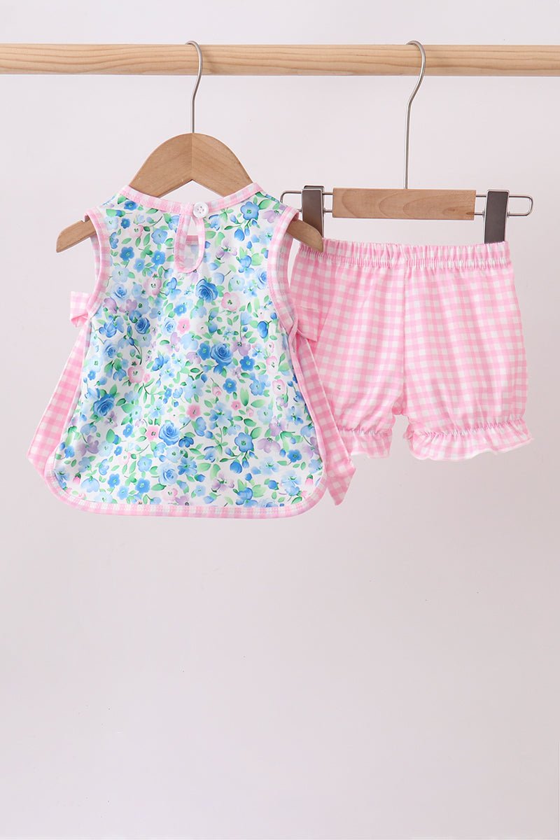 Blue Floral Bloomer Set - Abbies Place