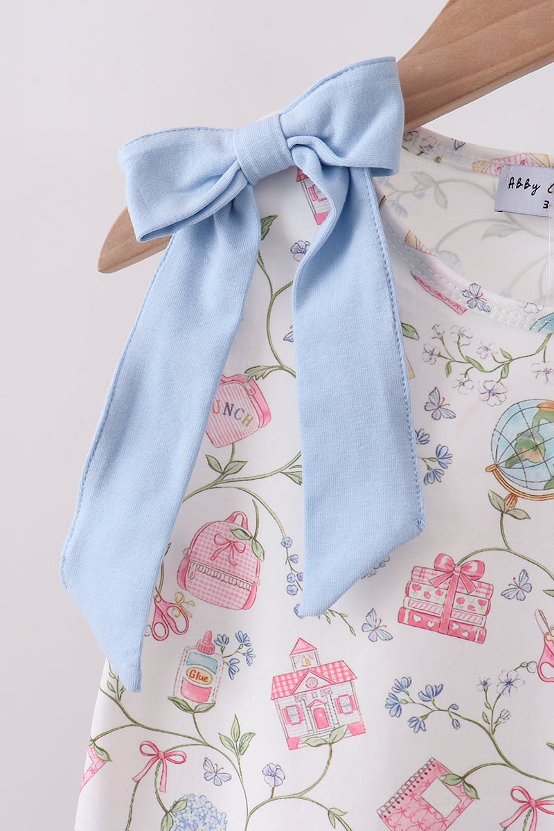 Blue Hydrangea Ruffle Shorts Set - Abbies Place