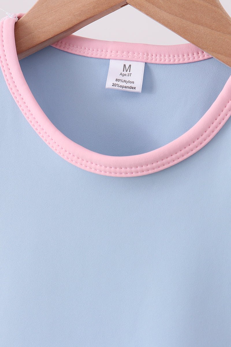 Blue Performance Scalloped Skorts Set - Abbies Place