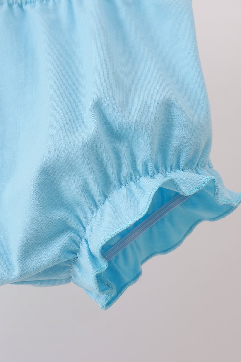 Blue Plaid Ruffle Bloomer Set - Abbies Place