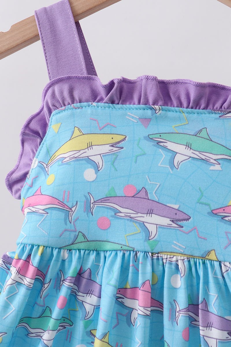 Blue Shark Dress - Abbies Place