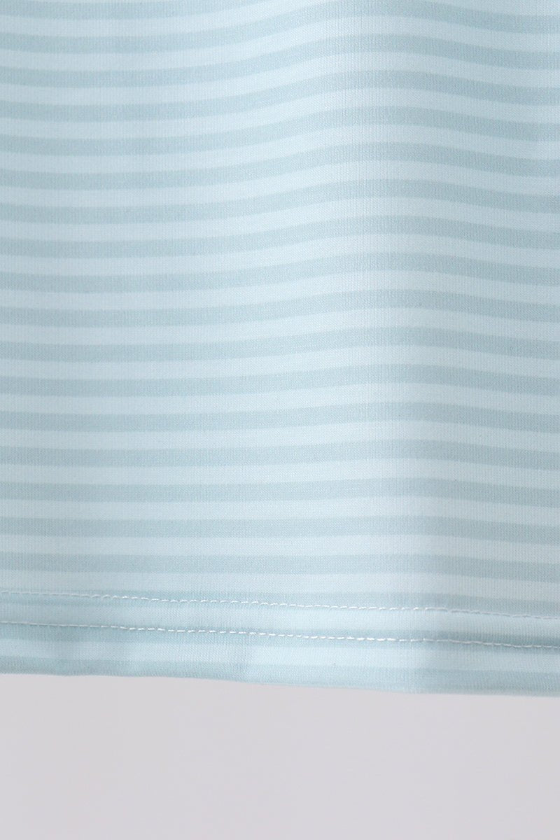 Blue Stripe Shorts Set - Abbies Place