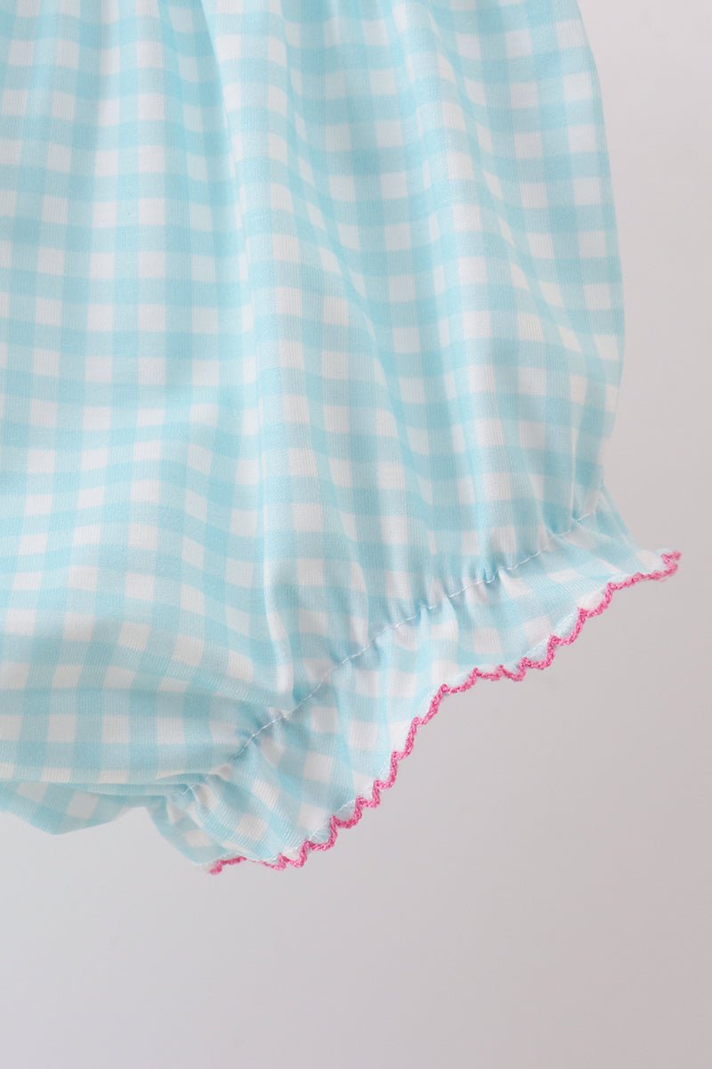 Blue Umbrella Smocked Bloomer Set - Abbies Place
