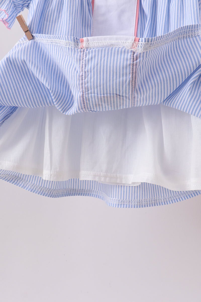 Blue Whale Smocked Seersucker Shorts Set - Abbies Place