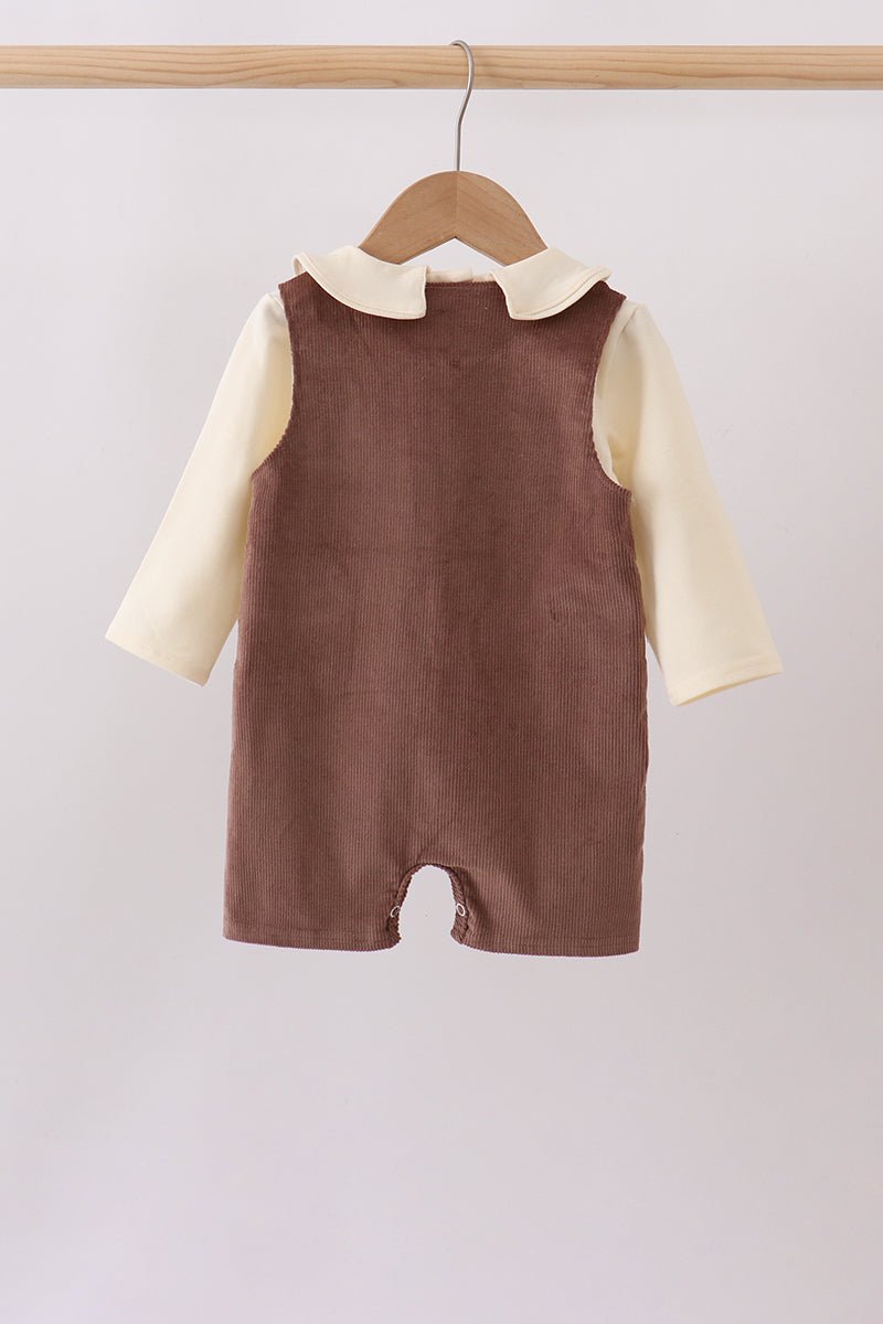 Brown Corduroy Jon Jon Set - Abbies Place