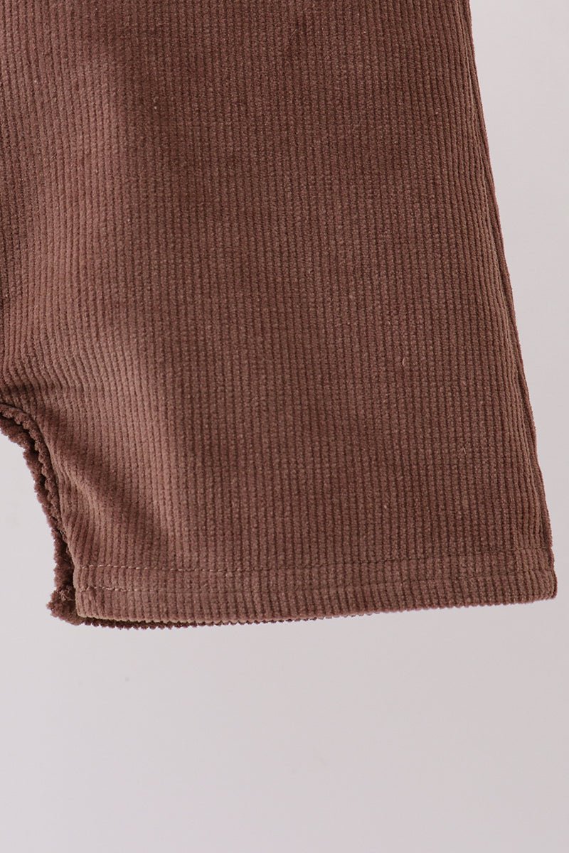 Brown Corduroy Jon Jon Set - Abbies Place