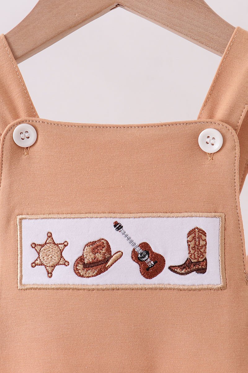 Brown Western Embroidered Bubble - Abbies Place