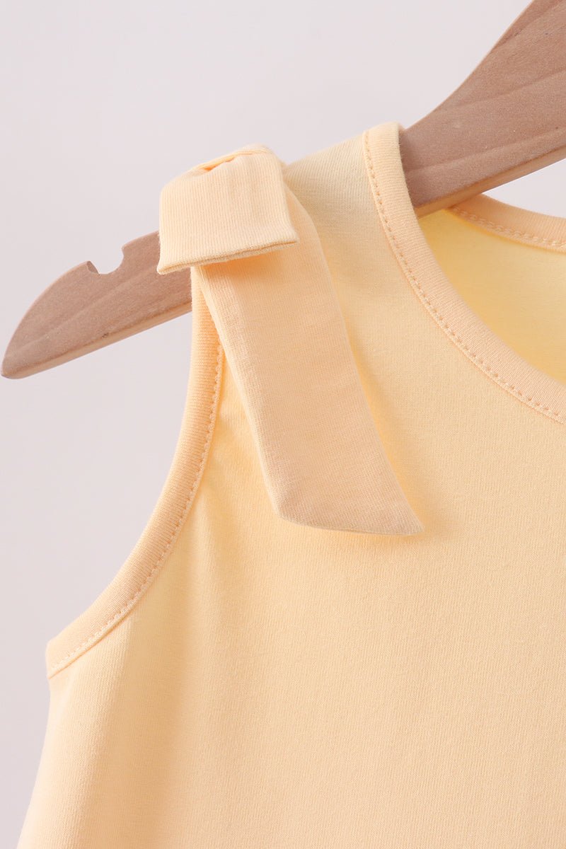 Buttercup Scalloped Bow Dress - Abbies Place