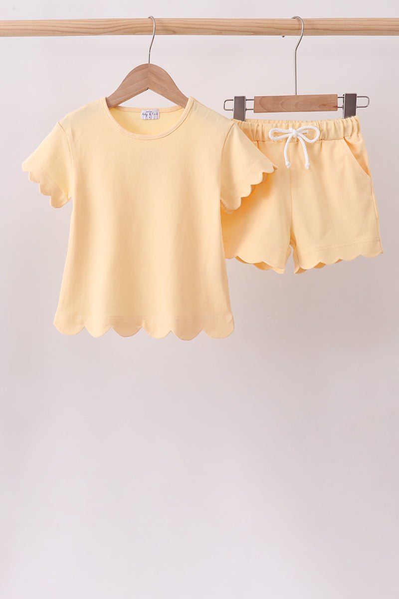 Buttercup Scalloped Shorts Set - Abbies Place