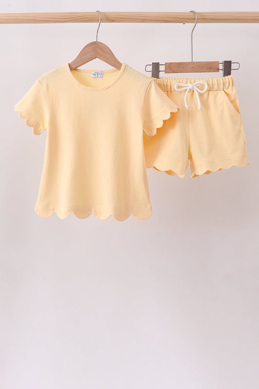 Buttercup Scalloped Shorts Set - Abbies Place