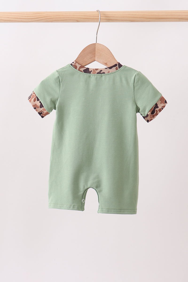 Camo Duck Embroidered Romper - Abbies Place