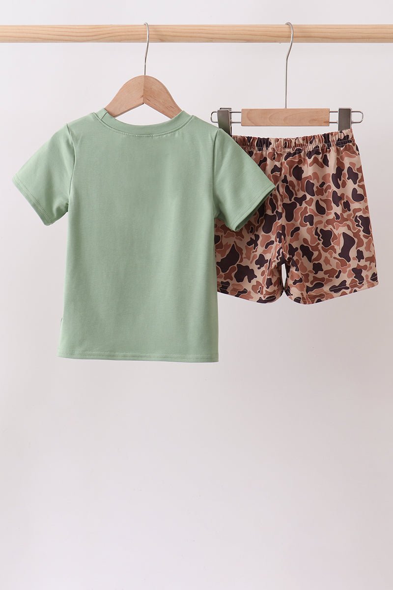 Camo Duck Embroidered Set - Abbies Place