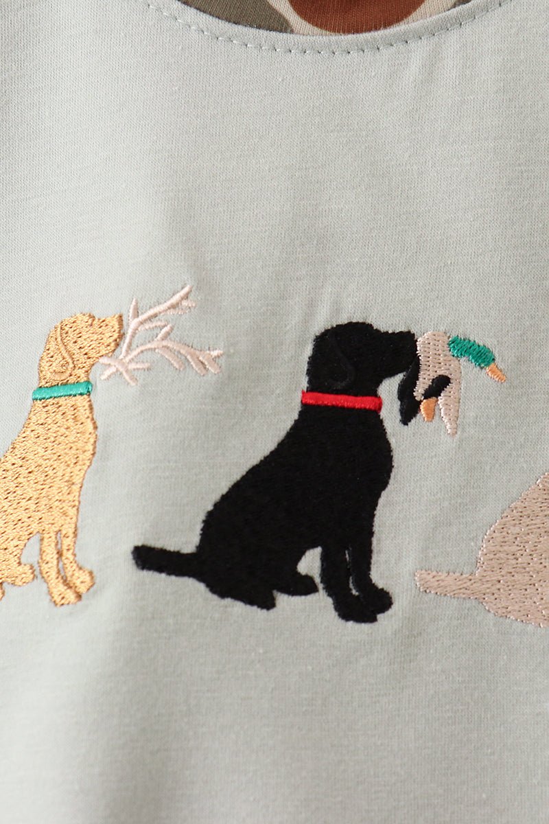 Camo Hunting Embroidered Bubble - Abbies Place