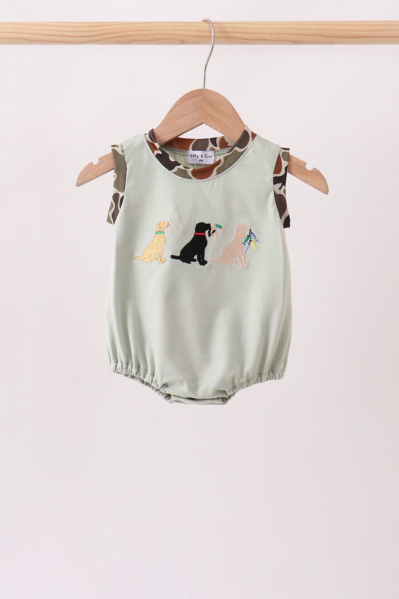 Camo Hunting Embroidered Bubble - Abbies Place