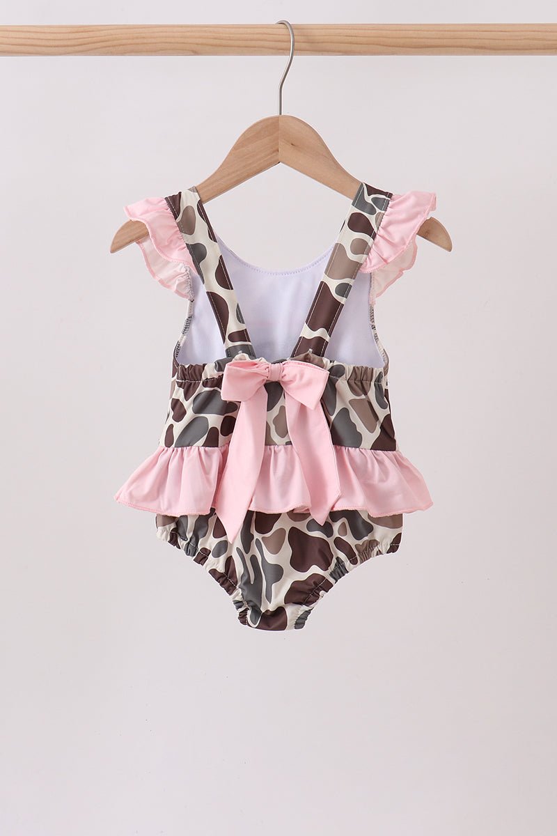 Camo Mallard Embroidered UPF Swim One-Piece - Abbies Place