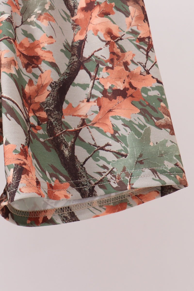 Camo Wildlife Embroidered Shorts Set - Abbies Place