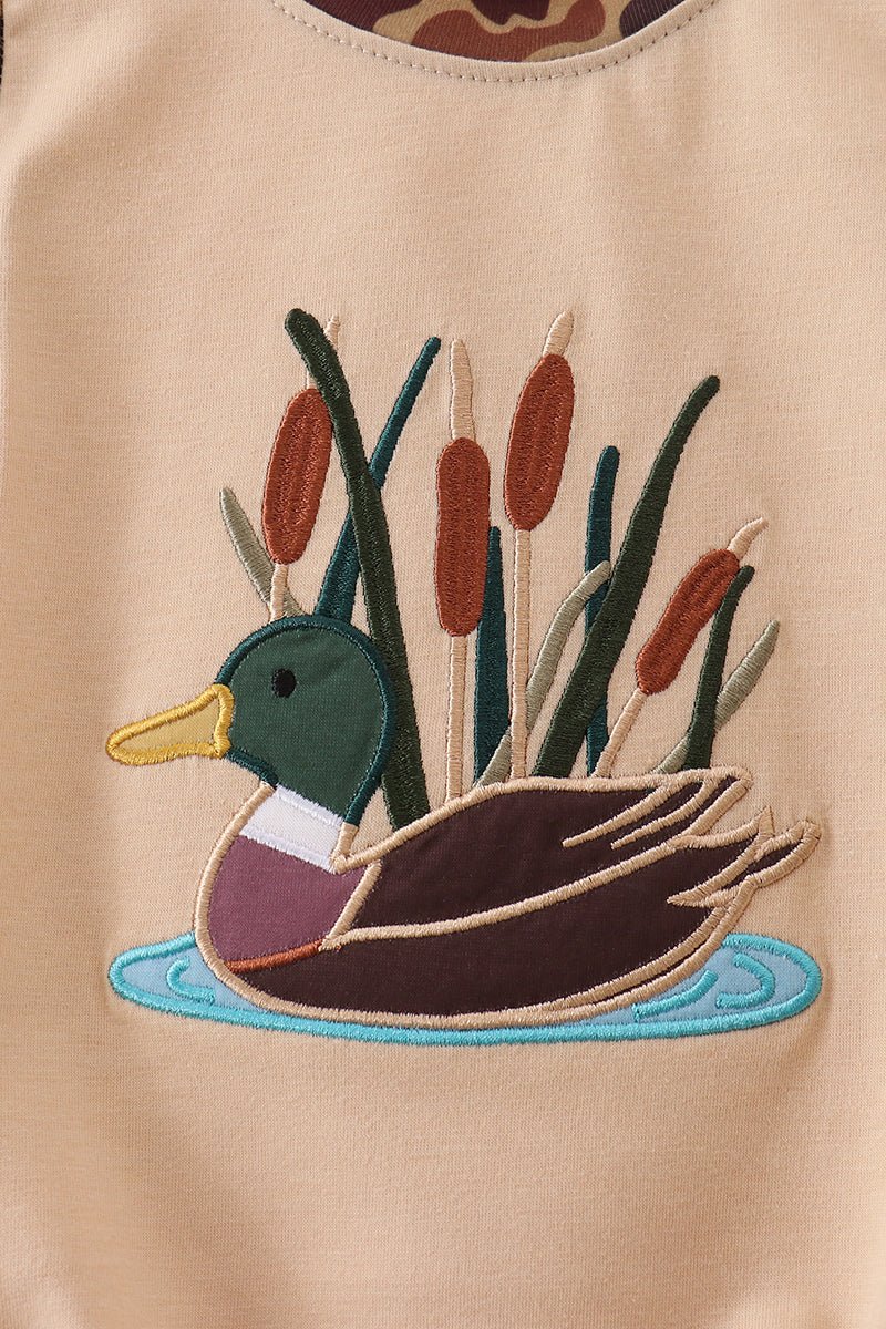 Camouflage duck applique bubble - Abbies Place