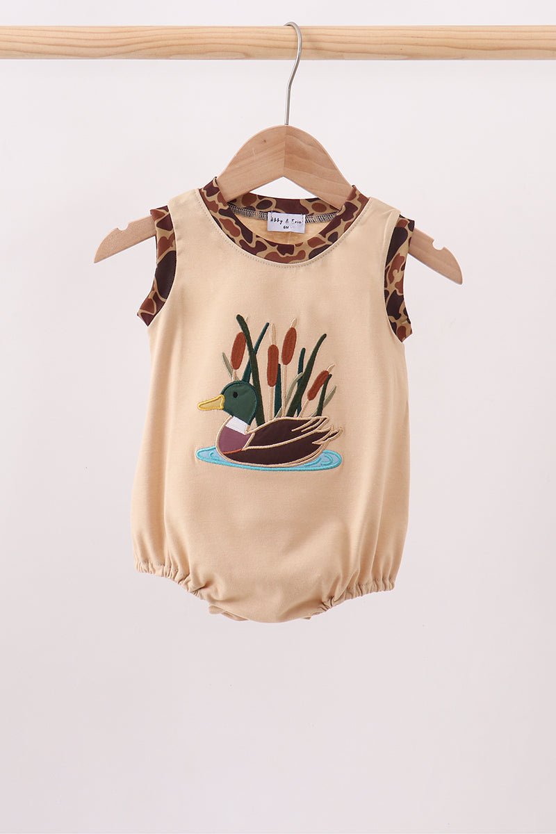 Camouflage duck applique bubble - Abbies Place