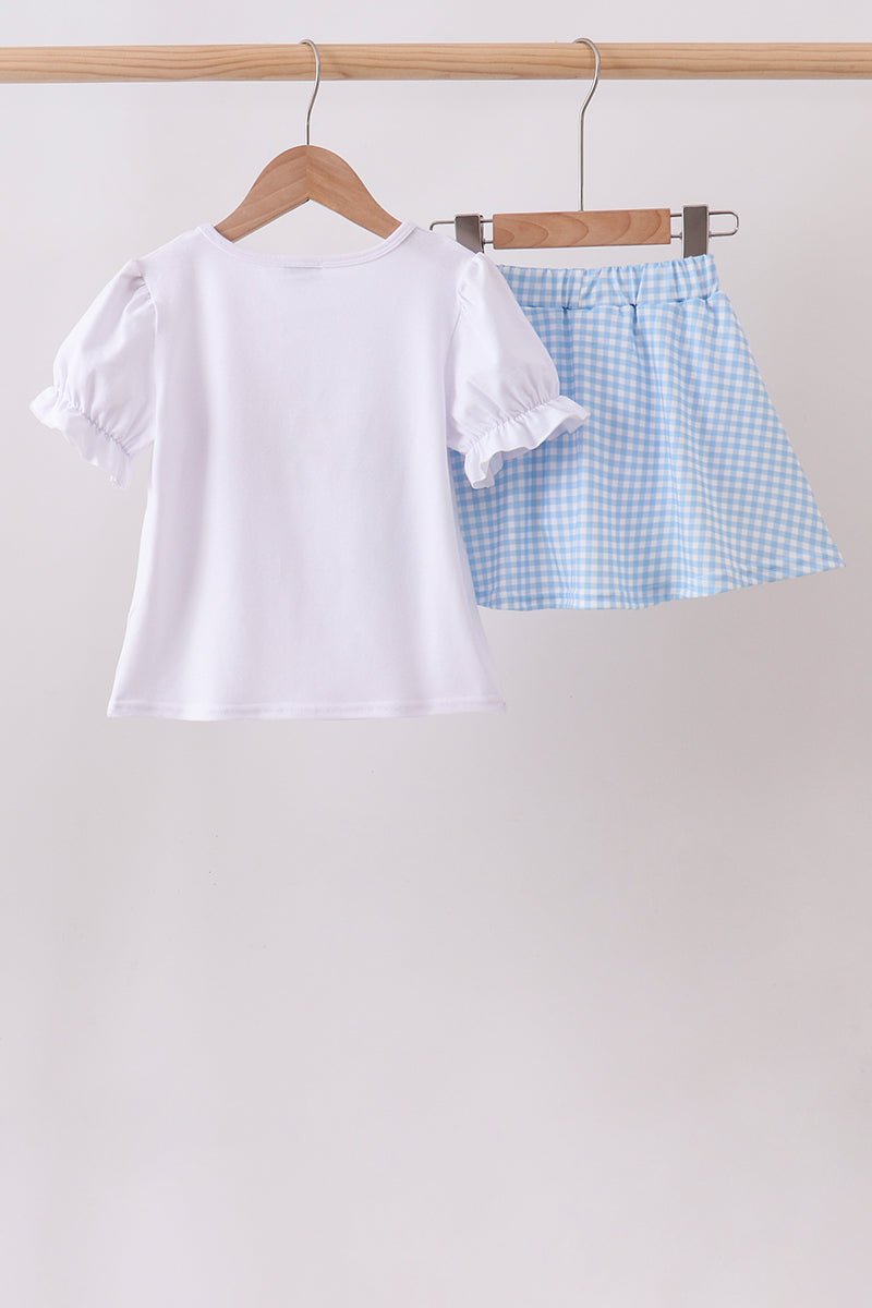 Carousel Embroidered Skorts Set - Abbies Place