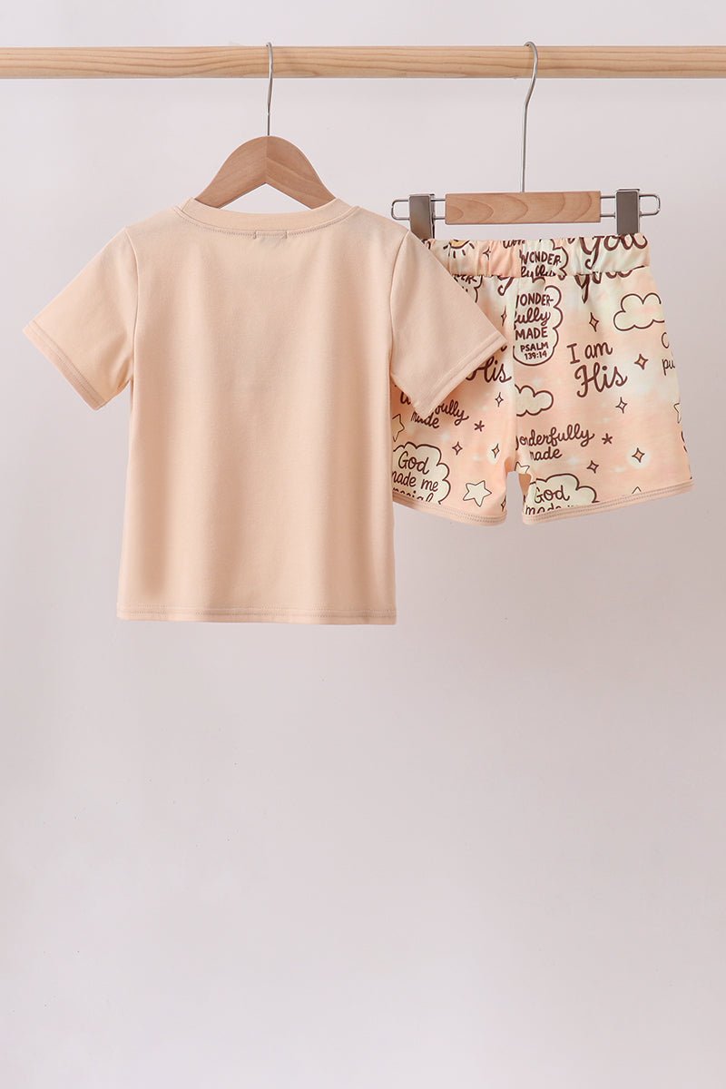 Child of God Embroidered Shorts Set - Abbies Place