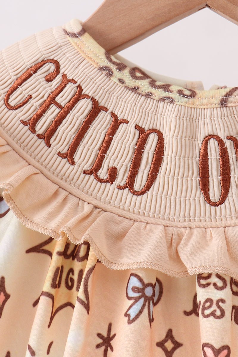 Child of God Smocked Ruffle Bubble - Abbies Place