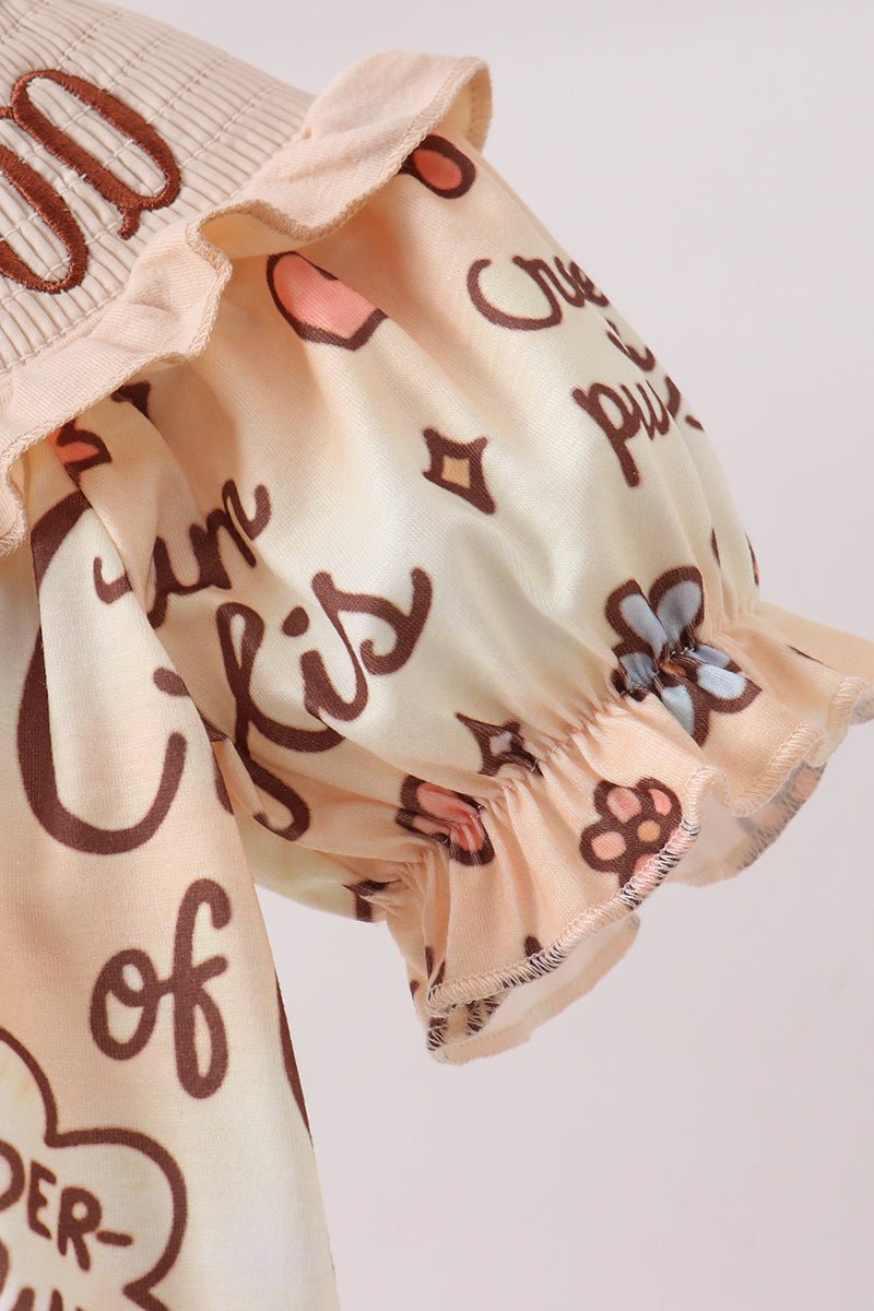 Child of God Smocked Ruffle Bubble - Abbies Place