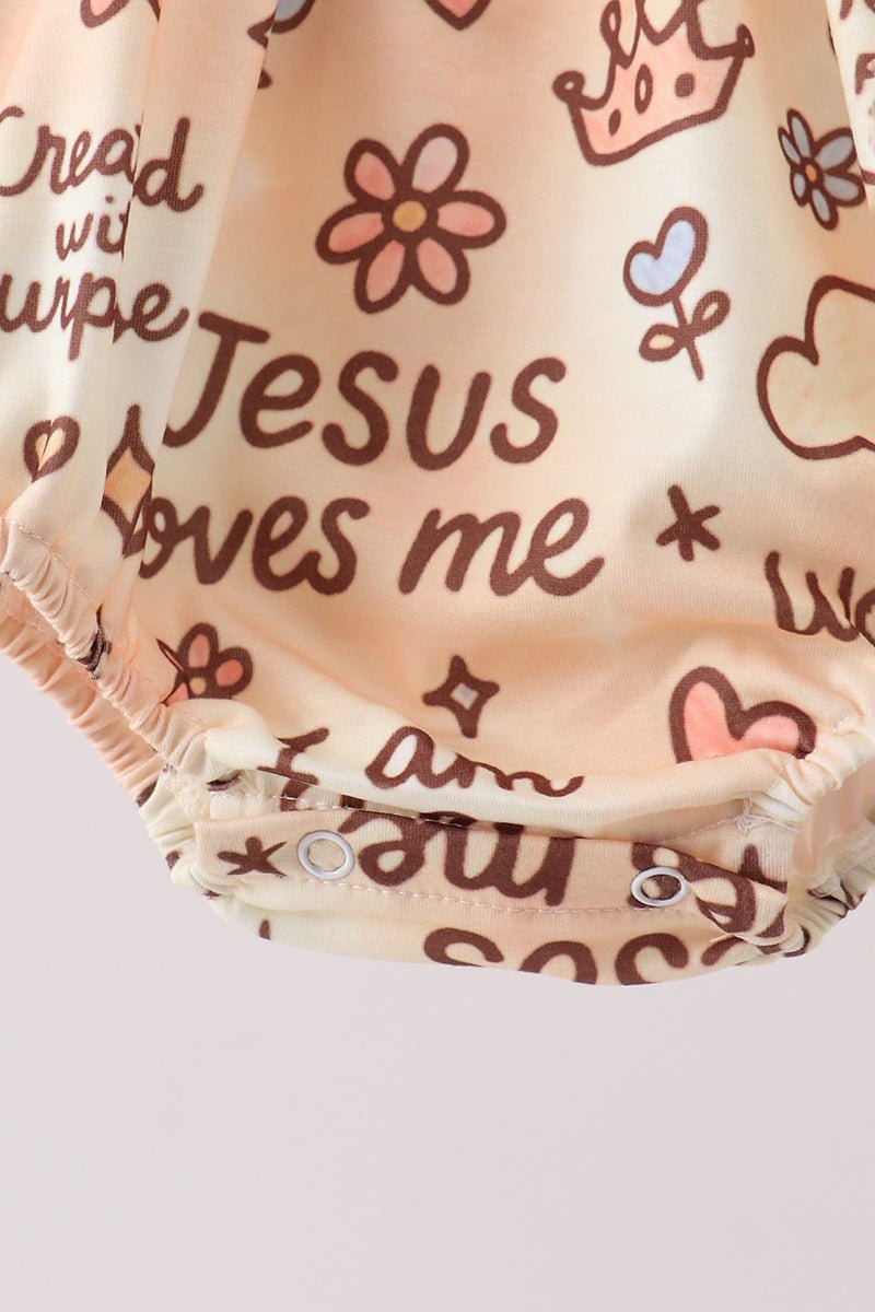 Child of God Smocked Ruffle Bubble - Abbies Place