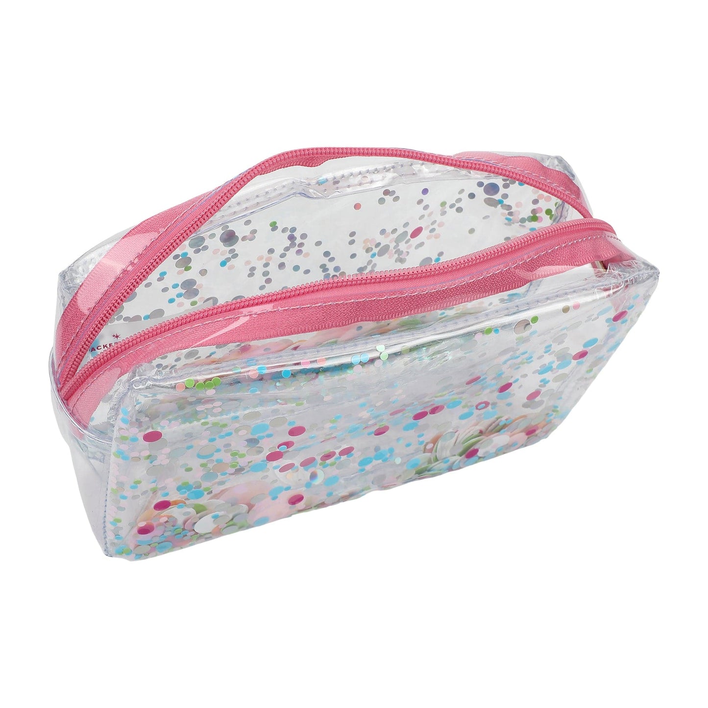 Clear Multicolor Confetti Pouch - Abbies Place