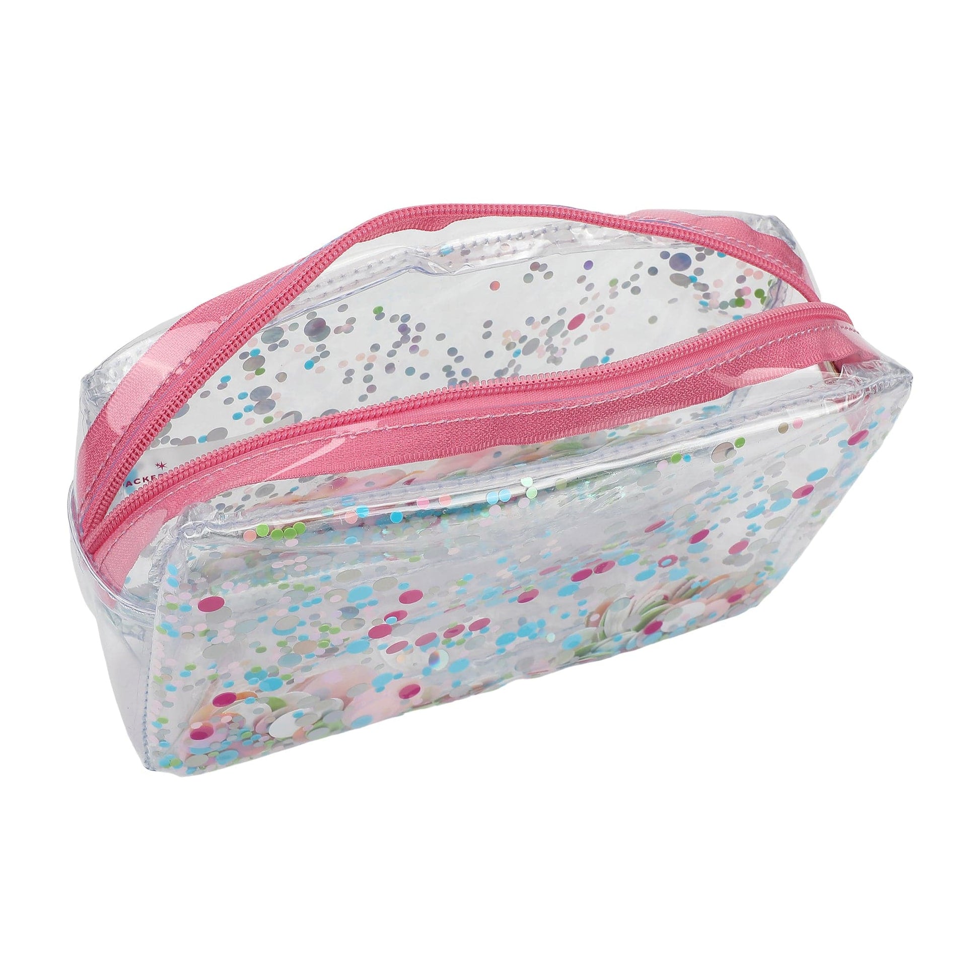 Clear Multicolor Confetti Pouch - Abbies Place