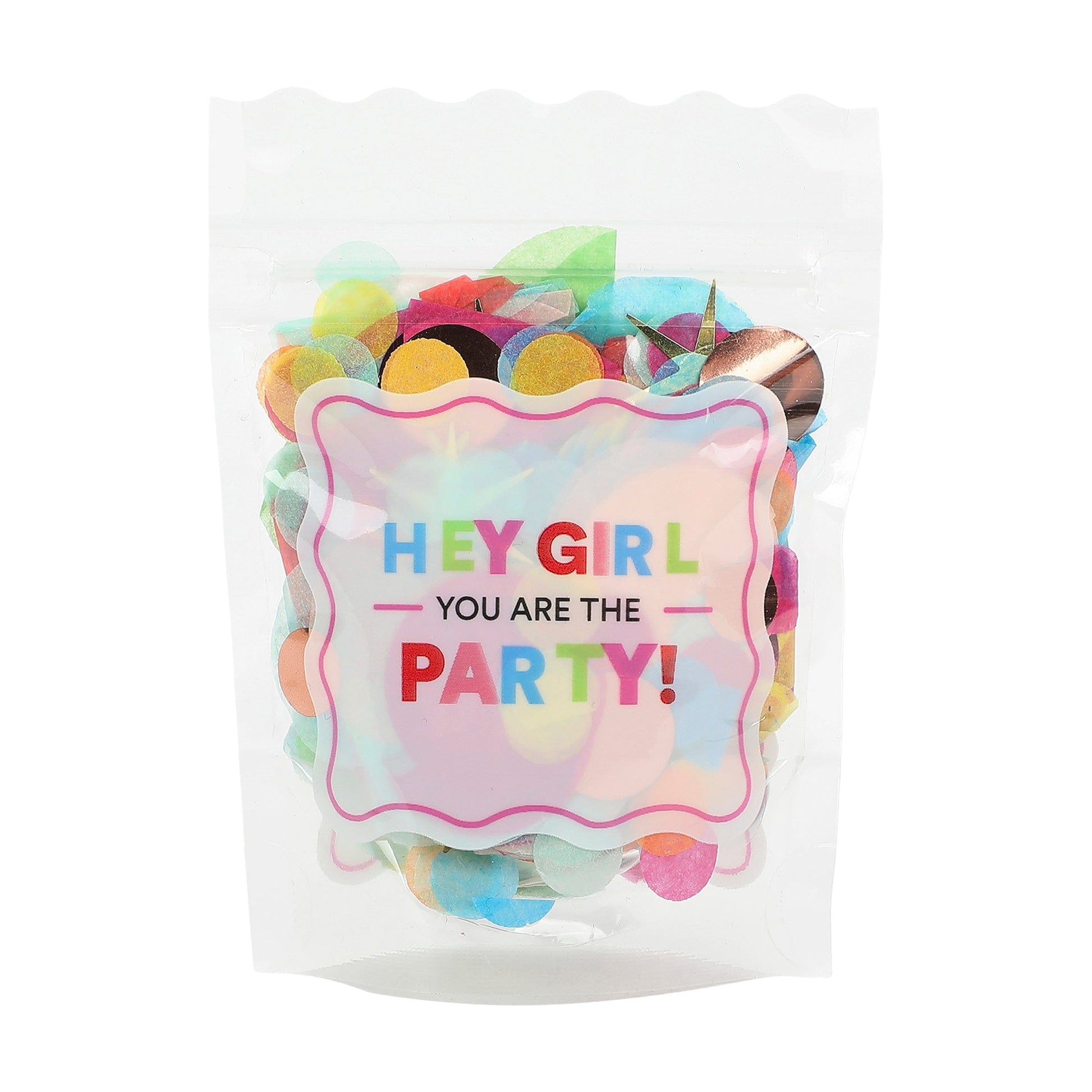 Clear Multicolor Confetti Pouch - Abbies Place