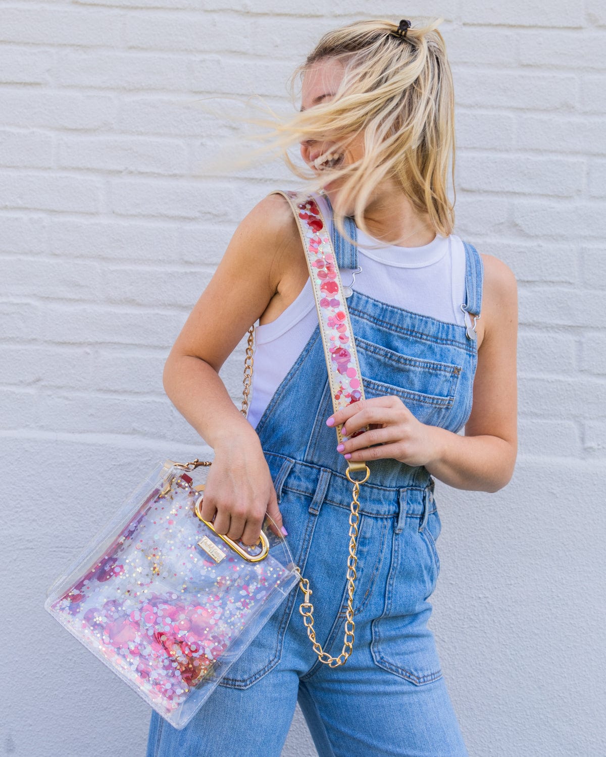 Confetti Strap and Clear Crossbody Bundle - Abbies Place