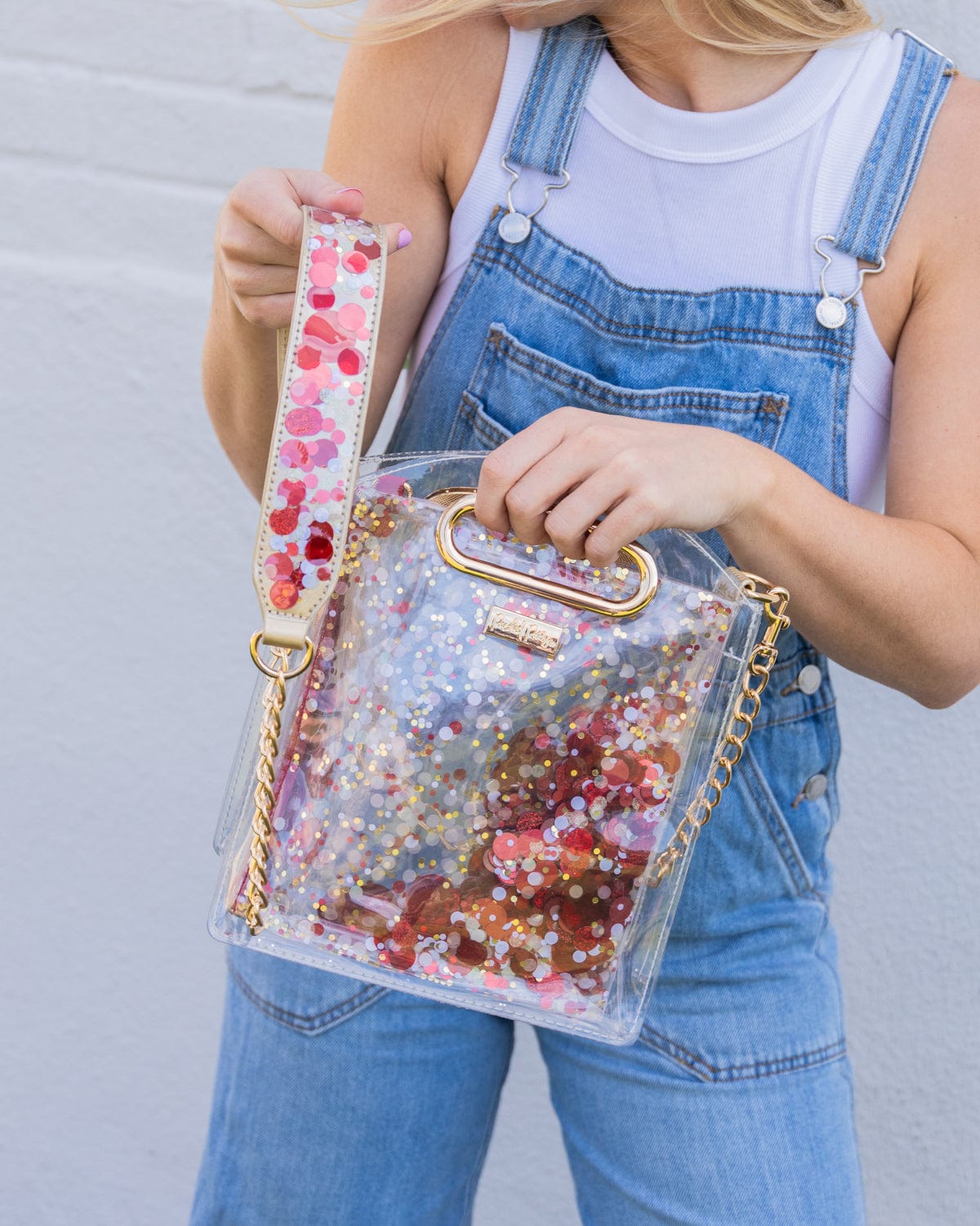 Confetti Strap and Clear Crossbody Bundle - Abbies Place
